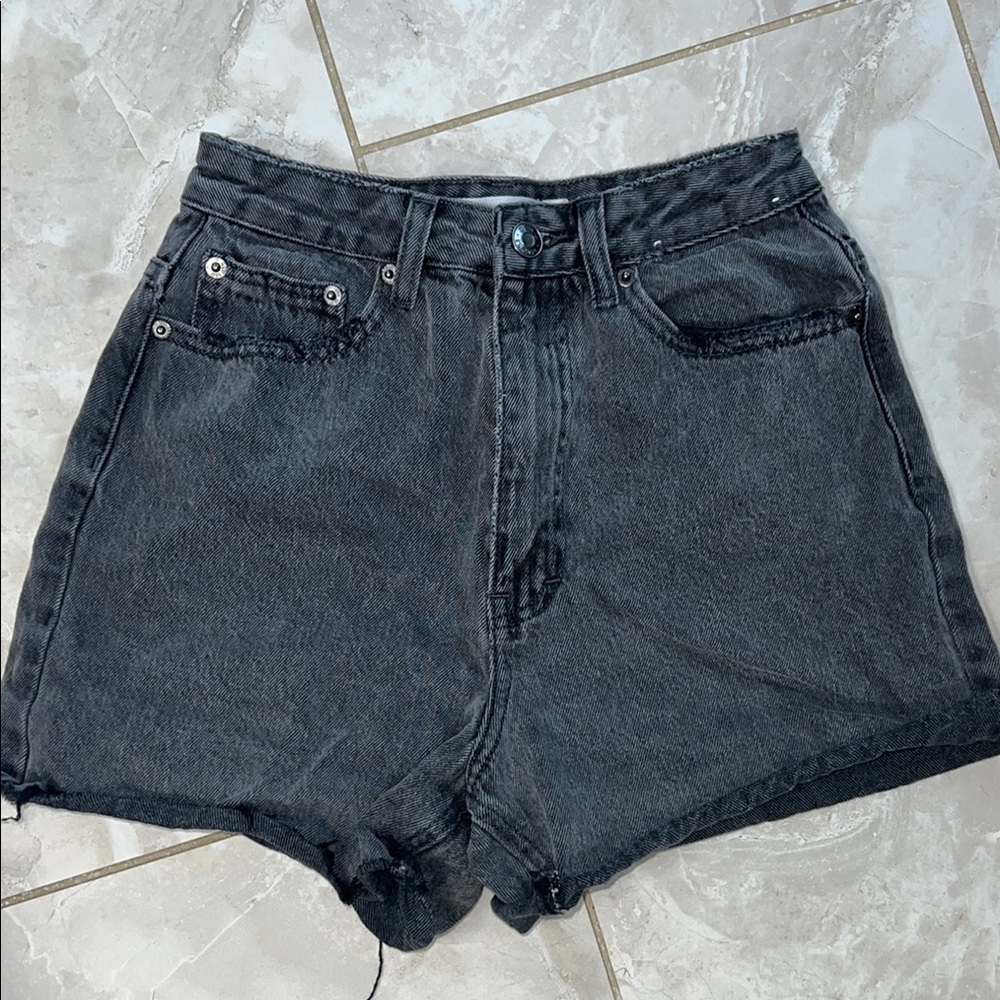 Glassons Black Jean Shorts High-Waisted Vintage Style